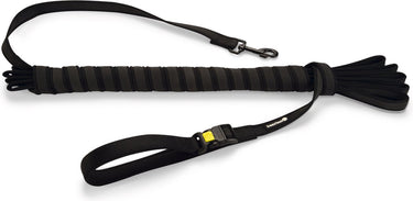 Beeztees parinca premium weblijn- hondenriem - handvat - nylon - zwart - 10m