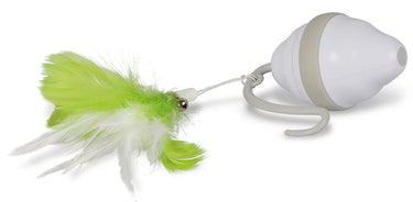 Ebi - speelgoed voor dieren - kat - speedy mouse 13,5x12,5x6,8cm wit groen - 1st