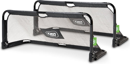Exit toys exit panna opvouwbaar stalen voetbaldoel 150x60cm (set van 2) - zwart - straatvoetbal - voor buiten