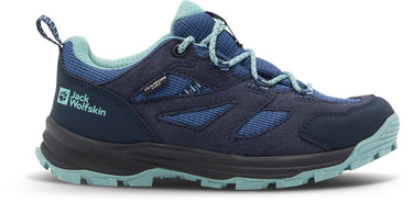 Jack wolfskin vojo tour texapore mid wandelschoenen blauw eu 32 kinderen