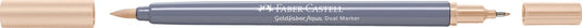 Faber-castell - duo aquarel marker - goldfaber - zand 281 - brush 0,6mm - fc-164681