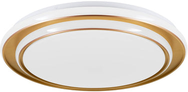 Eglo moschetta plafondlamp - ø 49 cm - goud wit - instelbaar wit licht (warm, neutraal en daglicht)