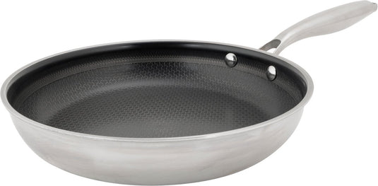 Cosy trendy hexapro koekenpan - ø24x4,5cm - pfas-vrij - inductie koekenpan - ovenbestendig tot 200°c - snelle opwarming – zonder deksel - zilver-grijs