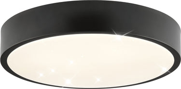 Brilliant slimline starry - ø 29.3 cm - led 6w - 4000k - zwart wit