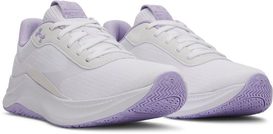Under armour ua w aurora 3-wht dames sportschoenen - wit - paars crest