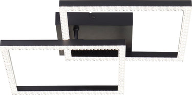Brilliant ranni - plafondlamp - crystal led 18w - 4000k - zwart