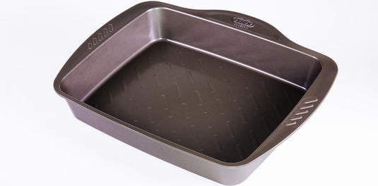 Pyrex asimetria ovenschaal rechthoekig - metaal - 5 liter - bruin