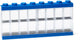 Lego - vitrine - voor minifigures - 16 vakken - stapelbaar - ophangbaar - rechthoekblauw