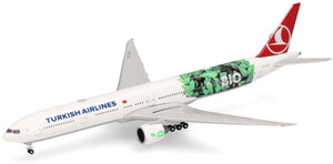 Herpa boeing 777-300er turkish airlines bio fuel
