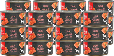 Rosewood best for your friend - honden natvoer - zalm - gestoomde maaltijd - 24 blikjes x 95 g
