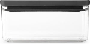 Brabantia tasty+ voorraadbus - stapelbaar - 1,5 l - dark grey