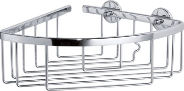 Tesa ® aluxx hoek douche- badmand, hoogglans verchroomd aluminium, zelfklevend