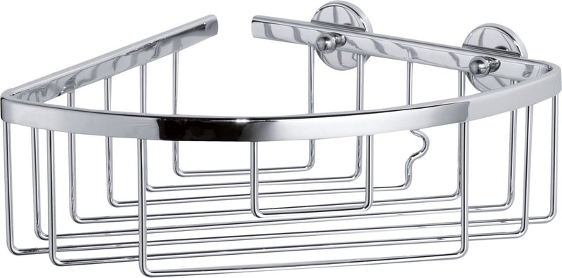 Load image into Gallery viewer, Tesa ® aluxx hoek douche- badmand, hoogglans verchroomd aluminium, zelfklevend
