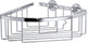 Tesa ® aluxx hoek douche- badmand, hoogglans verchroomd aluminium, zelfklevend