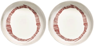 Serax - ottolenghi feast - bord - wit zwart - 22 ø - 2 stuks
