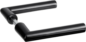 Impresso - london -deurbeslag set ( 2 x deurkruk exclusief rozet ) - aluminium - mat zwart