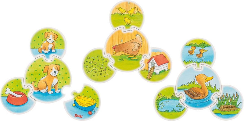 Load image into Gallery viewer, Goki puzzel - dieren
