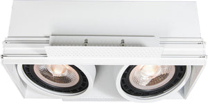 Lucide trimless - inbouwspot - 2xgu10 (es111) - wit