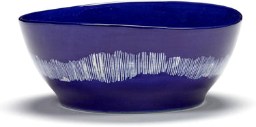 Serax - ottolenghi feast - kom l - donkerblauw wit - 18 ø - 4 stuks