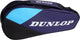 Dunlop - tennistas- fx-club 3rkt - unisex sporttas - violet zwart cyaan