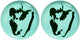 Serax - ottolenghi feast - bord l - azurblauw groen - 26 ø - 2 stuks