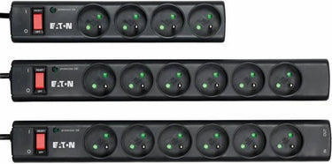 Eaton steckdosenleiste uberspannungsschutz - protection strip 6 fr - ps6f - 6 franzosische steckdosen - schwarz