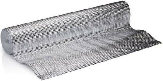 Kinzo radiatorfolie - 250 x 50 cm - aluminium - energiebesparende isolatiefolie