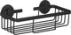 Differnz zelfklevend doucherek zwart â€“ douchemand â€“ hangend rechthoekâ€“ doucherekje zonder boren - aluminium - 25 x 11.6 x 8.1 cm