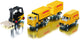 Siku 6324, dhl logistieke set, 4-delig, metaal kunststof, geel, veel functies