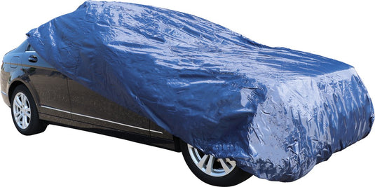 Carpoint autohoes polyester l – 470x175x120 cm – bescherming tegen regen, uv stof – voor grote auto’s – weerbestendig