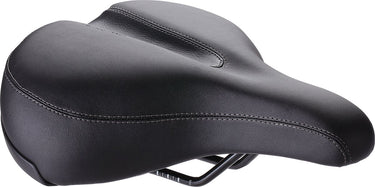 Bbb cycling softshape upright - fietszadel heren en dames - e-bike of stadsfiets zadel - fietshouding rechtop 90° - 265 x 220mm – zwart - bsd-127