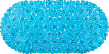 Differnz lapis anti-slip inlegmat bad 70x35cm blauw transparant