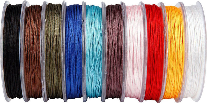 Load image into Gallery viewer, Creativ company polyester koord - assortiment, dikte 1 mm, kleuren assorti, 10x50 m
