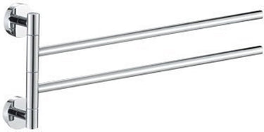 Plieger vigo handdoekhouder – handdoekhouder badkamer 45 cm – dubbel – rvs – wandmontage – 10 jaar garantie – chroom