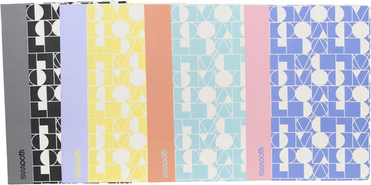 Ancor schrift smooth a4 lijn 48 vel 90 grams krimp 4 stuks assorti - an-113204-c