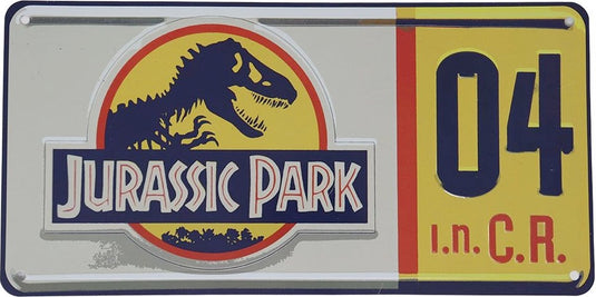 Fanattik jurassic park replica replica 1 1 dennis nedry license plate multicolours
