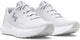 Under armour ua w charged surge 4-wht dames sportschoenen - wit - distant grijs - metallic silver