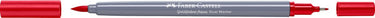 Faber-castell - duo aquarel marker - goldfaber - geraniumrood fel 121 - brush 0,6mm - fc-164621