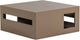 Vtwonen modern salontafel - mdf hout - hoogglans zand bruin - 40x88x88 cm