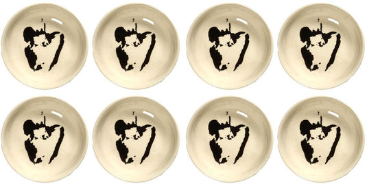 Serax - ottolenghi feast - schaaltje xs - wit zwart - 7 ø - 8 stuks