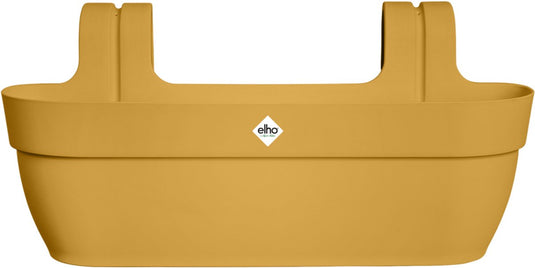 Elho vibia campana easy hanger xl 58 - plantenbak voor balkon - balkonbak - 100% gerecycled plastic - l56 x b26.8 x h23.7 cm - honinggeel