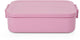 Brabantia make take lunchbox broodtrommel - medium - kunststof - lilac pink