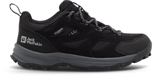 Jack wolfskin vojo tour texapore mid wandelschoenen zwart eu 36 jongens,meisjes