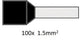 Cimco adereindhuls geïsoleerd 1,5mm2 per 100