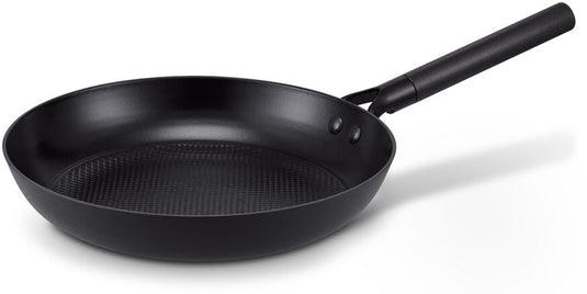 Brabantia patron koekenpan - ø 28cm -duurzame pan met luxe design handgreep - 100% pfas vrij - keramische antiaanbaklaag - inductie koekenpan - zwart