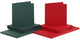 Creativ company kaarten enveloppen rood - groen 15x15cm 50 sets