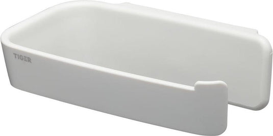 Tiger tess - wc rolhouder zonder klep - toiletrolhouder - zelfklevend - 3m tape - boren - wit