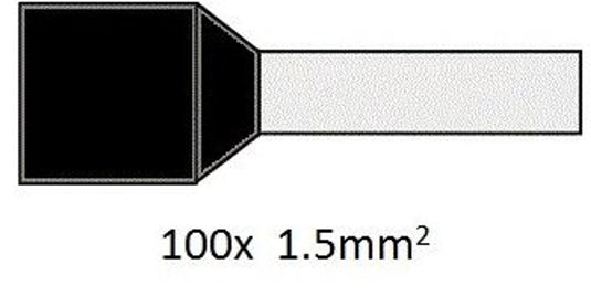 Cimco adereindhuls geïsoleerd 1,5mm2 per 100