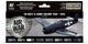 Vallejo hobbyverf acrylverf - 71157 us navy - usmc kleuren 1940-1945 - model air - acryl set - 8x verf set - 8x 18 ml