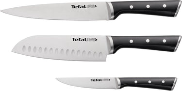 Tefal ice force messenset - 3-delig - vleesmes 20 cm - santokumes 18 cm - universeel mes 11 cm - rvs